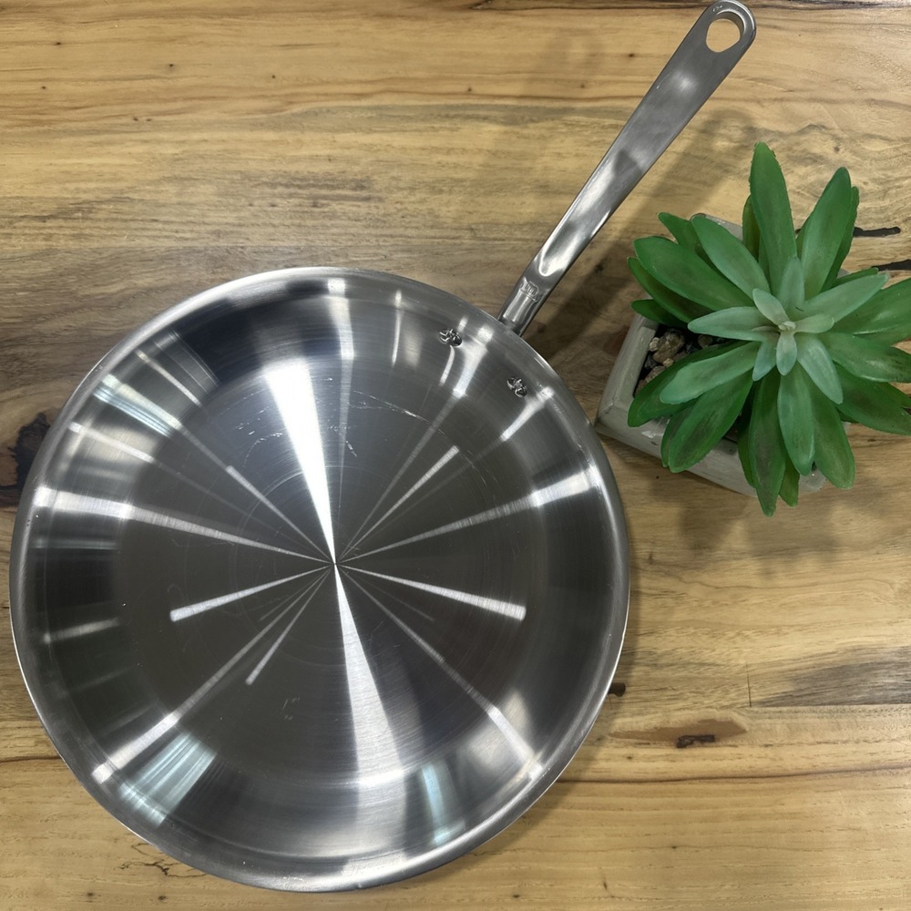 Made In Stainless Steel Clad Fry Pan 12-Inch Premium Cookware-Made in USA/Italy
